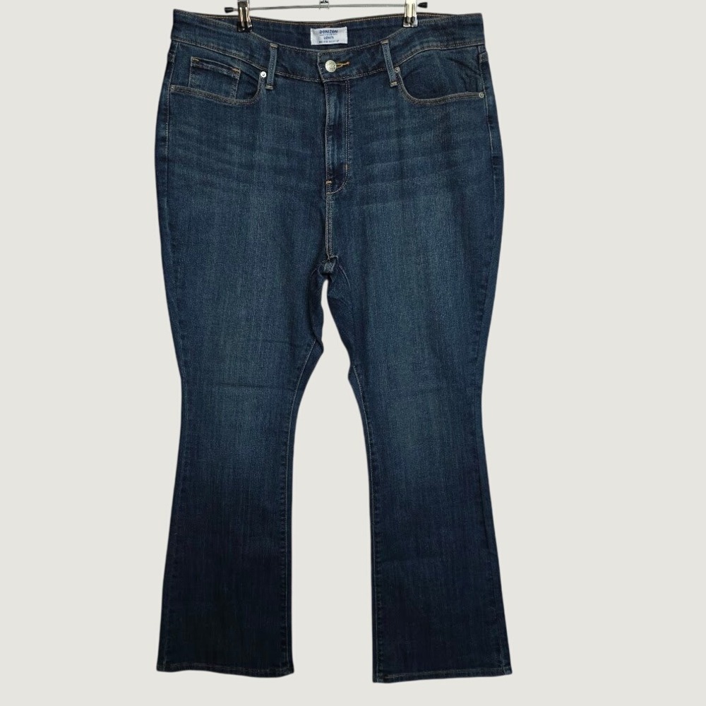 Denizen Levi's Bootcut Jeans Womens 18S W34 L30 Blue Excellent Mid Rise Stretch